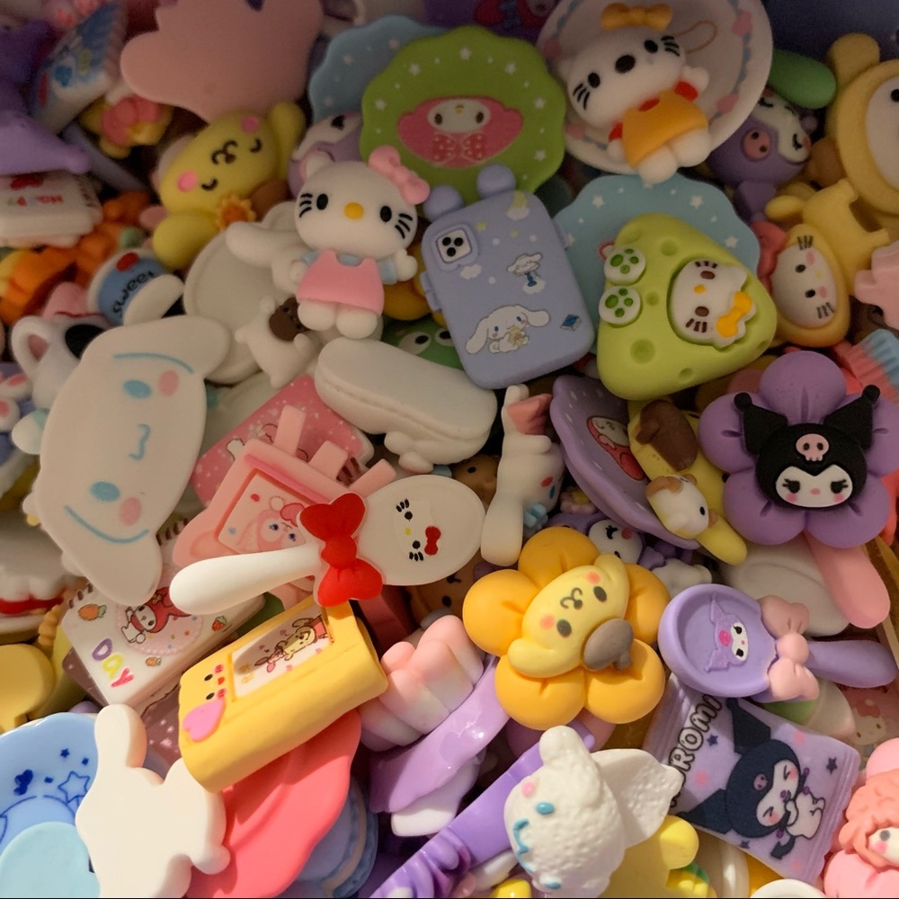 Scoop of 30 Hello Kitty Sanrio Inspired Charms for DIYs